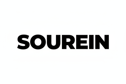 a bold word mark say sourein